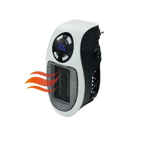 500W Electric Heater Portable Remote Control Mini Handy Wall Heater ...