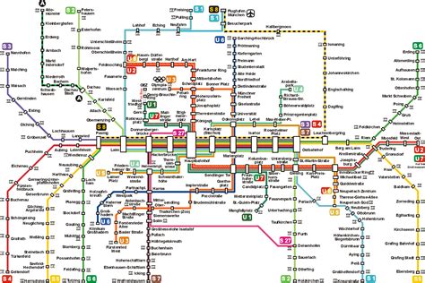 Munich Metro Map - Munich Germany • mappery