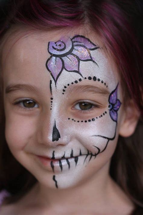 Nadine's Dreams Face Painting Calgary | Skull face paint, Face painting halloween, Kids ...