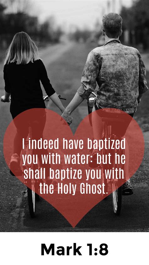 Mark 1:8 -- Baptism and the Holy Ghose