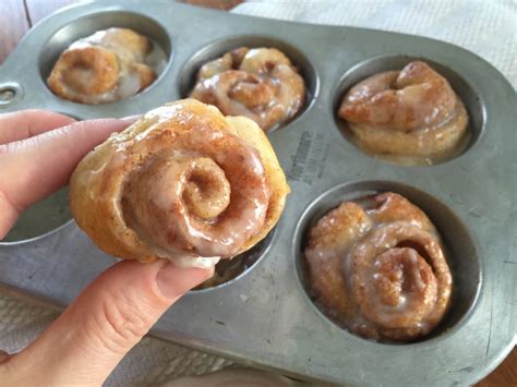 Mini Cinnamon Rolls Using Crescent Rolls