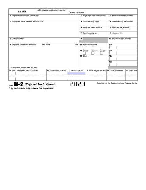 Free IRS Form W-2 Wage And Tax Statement PDF – EForms, 41% OFF