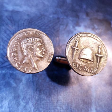 Brutus Assassin of Julius Caesar Ides of March Ancient Roman Coin ...