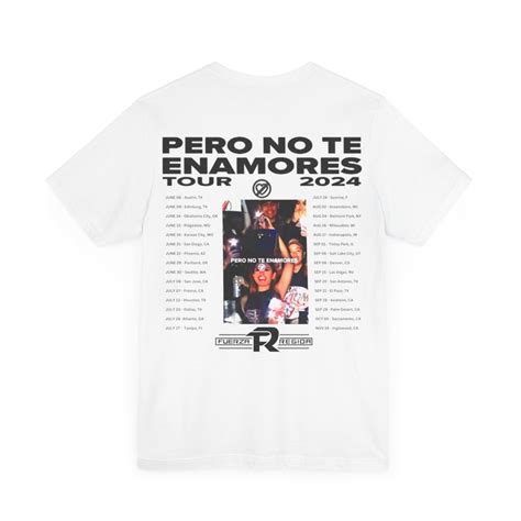 2024 Fuerza Regida Tour, Pero No Te Enamores T-shirt Merch, Mexican ...