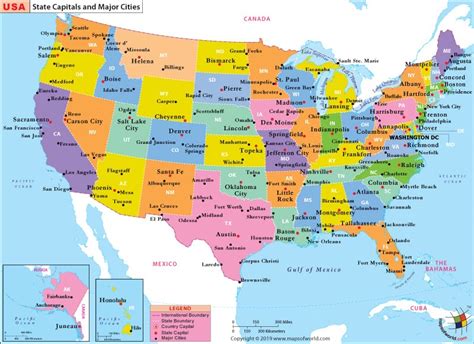 Maps: Usa Map With Cities United States