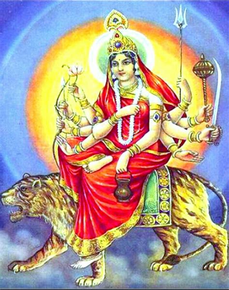 Maa Chandraghanta | Durga goddess, Durga, Hindu deities