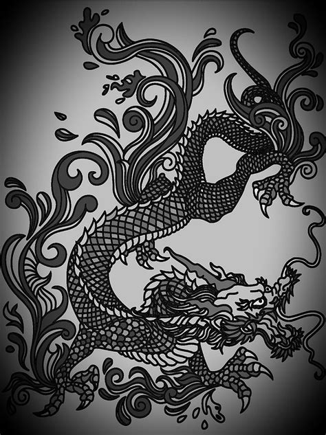 1080P free download | Dragon, bonito, black, drowning, exciting, fire, flying dragon, white, HD ...