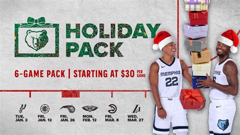 Memphis Grizzlies announce Holiday Packs and Cyber Monday Deals for ...