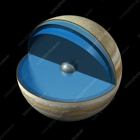 Jupiter's interior, artwork - Stock Image - C017/7246 - Science Photo Library