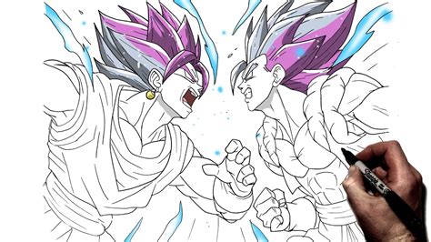 Gogeta And Vegito Drawing