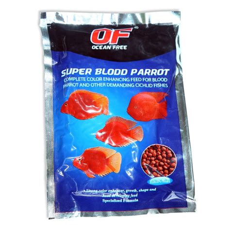 Ocean Free Blood Parrot Fish Food, 20g | Buy Fish Food Online | Bunnycart