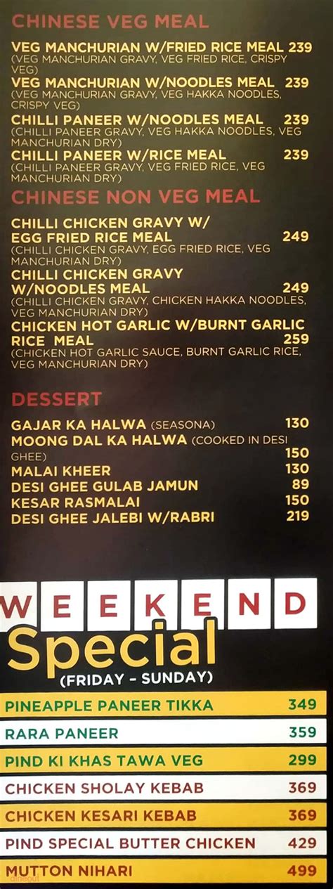 Menu of Pind Punjab, Kharadi, Pune | Dineout