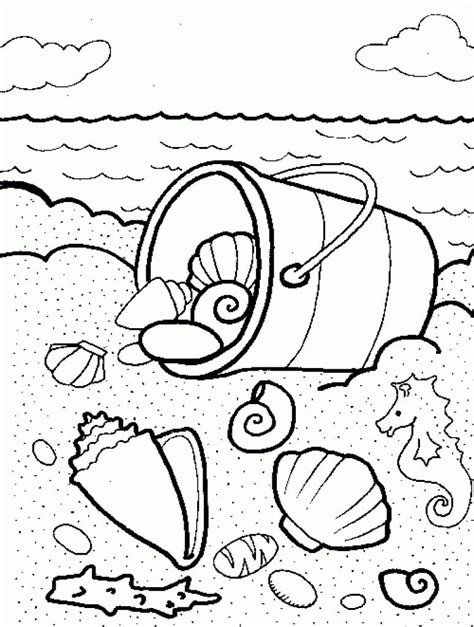 Seashell Coloring Pages - Free Printable Coloring Pages for Kids