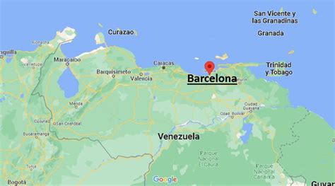 ¿Dónde está Barcelona en Venezuela? Mapa Barcelona en Venezuela ...