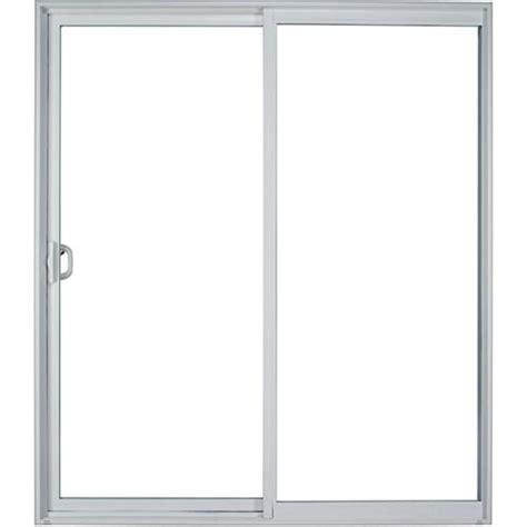 Milgard Style Line 60-in x 80-in Clear Glass White Vinyl Universal Reversible Sliding Patio Door ...