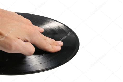 Dj scratching vinyl record — Stock Photo © ronstik #4128598