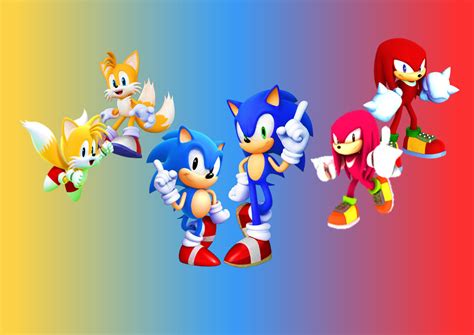 Classic and Modern Sonic,Tails, and Knuckes II by 9029561 on DeviantArt