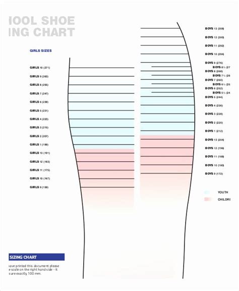 Zappos Printable Shoe Size Chart