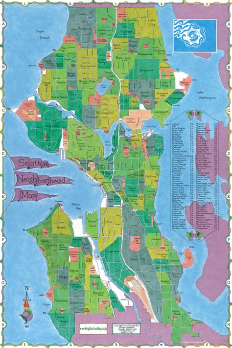 Welcome To BigStick, Inc. - Seattle Neighborhood Map - Larger View of Map