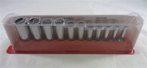 Purchase NEW Snap On 11 Pc Deep Chrome Socket Set 3/8" Drive 12 point 1/4" to 7/8" 211SFY in Los ...