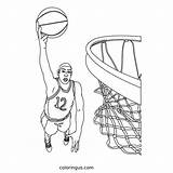 Basketball Coloring Pages Free Printable PDF sketch template