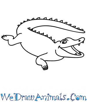 How To Draw A Alligator Easy - aplacewhereichoose