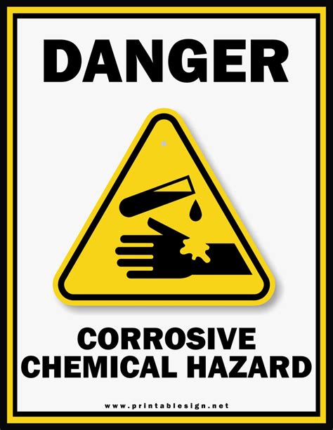 Hazardous Chemicals Safety Signs | FREE Download