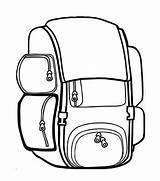 Backpack coloring Pages  ColoringLib sketch template