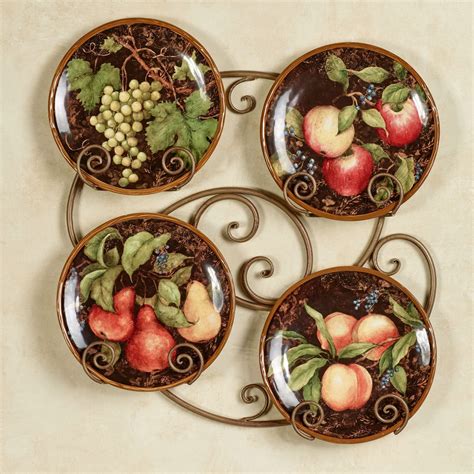 Capri Fruit Dessert Plate Set | Fruit kitchen decor, Ceramic wall decor ...