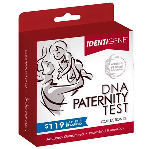 Identigene DNA Paternity Test Collection Kit - Walmart.com - Walmart.com