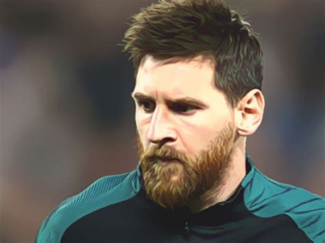 Lionel Messi. GREAT #football er .Great attitude mix with beard & hair ...