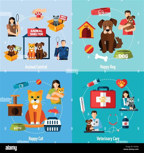 Animal shelter set Stock Vector Image & Art - Alamy