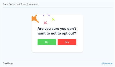 Dark patterns — FlowMapp