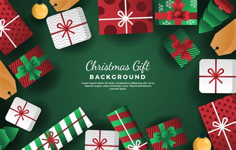 Background of Christmas Gift Boxes 3549898 Vector Art at Vecteezy