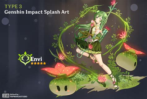 Genshin Splash Art Template