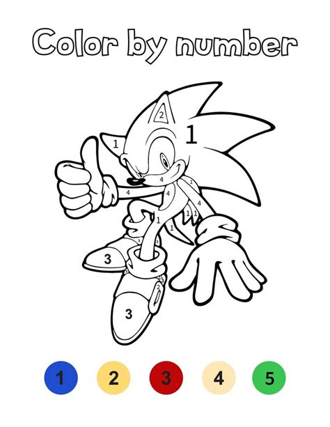 Sonic Color by Number PDF Pages - Etsy Canada in 2023 | Hedgehog colors ...