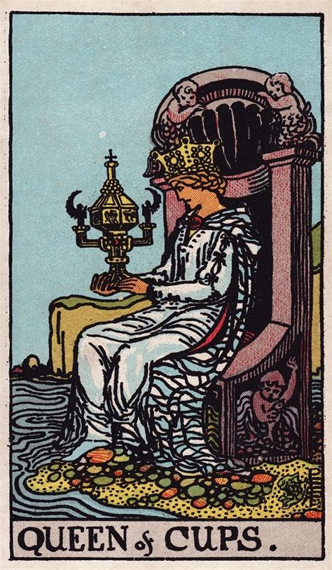 Queen Of Swords Reversed AND Queen Of Cups Tarot Cards Together