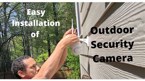 Easy Installation of Outdoor Security Camera - YouTube