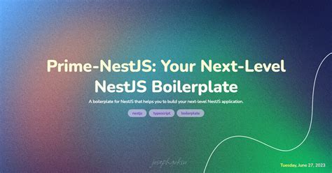 Prime-NestJS: Your Next-Level NestJS Boilerplate