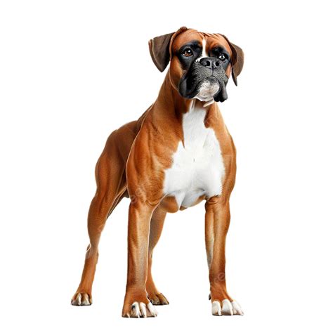 Boxer Dog On White Background, Boxer, Dog, Animal PNG Transparent ...