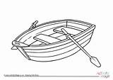 Rowing Boat Colouring Page sketch template