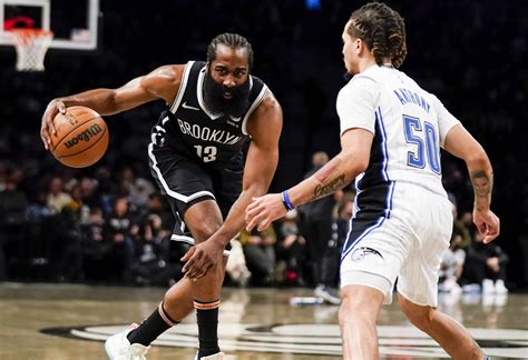 James Harden leads Kevin Durant-less Nets past Magic