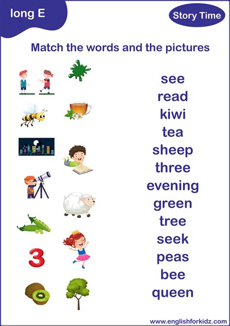 Long E Sound Worksheets, Flashcards, Posters, Reading Comprehension