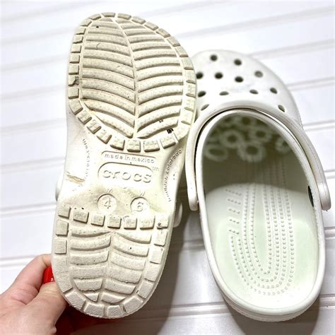 Crocs Women's White Footwear | Depop