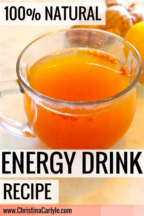 Natural Energy Drink | Natural energy drinks, Healthy energy drinks ...