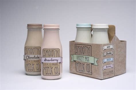 Milk bottle labels & packaging ideas | Label minuman, Kemasan botol, Kemasan