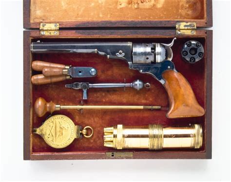 Colt Paterson percussion revolver with case and accessories, American ...