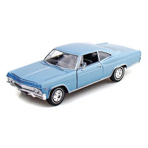 1965 Chevy Impala SS 396, Light Blue - Welly 22417WLBU/24 - 1/24 Scale Diecast Model Toy Car ...