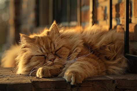 Premium Photo | Cute sleeping cat under sunlight wallpaper