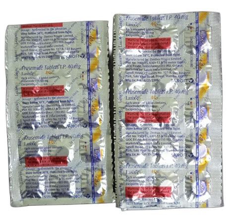 Lasix Furosemide Tablets, Prescription, Treatment: Diuretic (water Pill ...